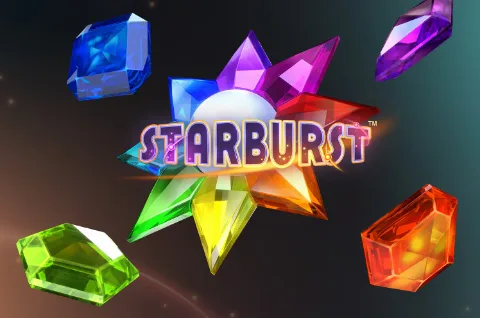 Starburst edelstenen kleurrijke ruimte